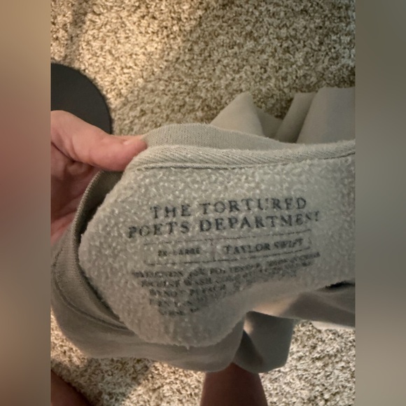 Taylor Swift The Tourtured Poets Department TTPD Crewneck Sweatshirt - Picture 6 of 7